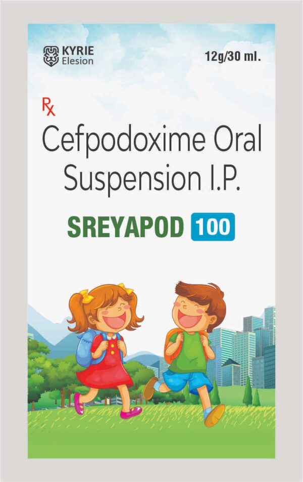 Cefpodoxime Oral Suspension I.P. (Sreyapod 100)